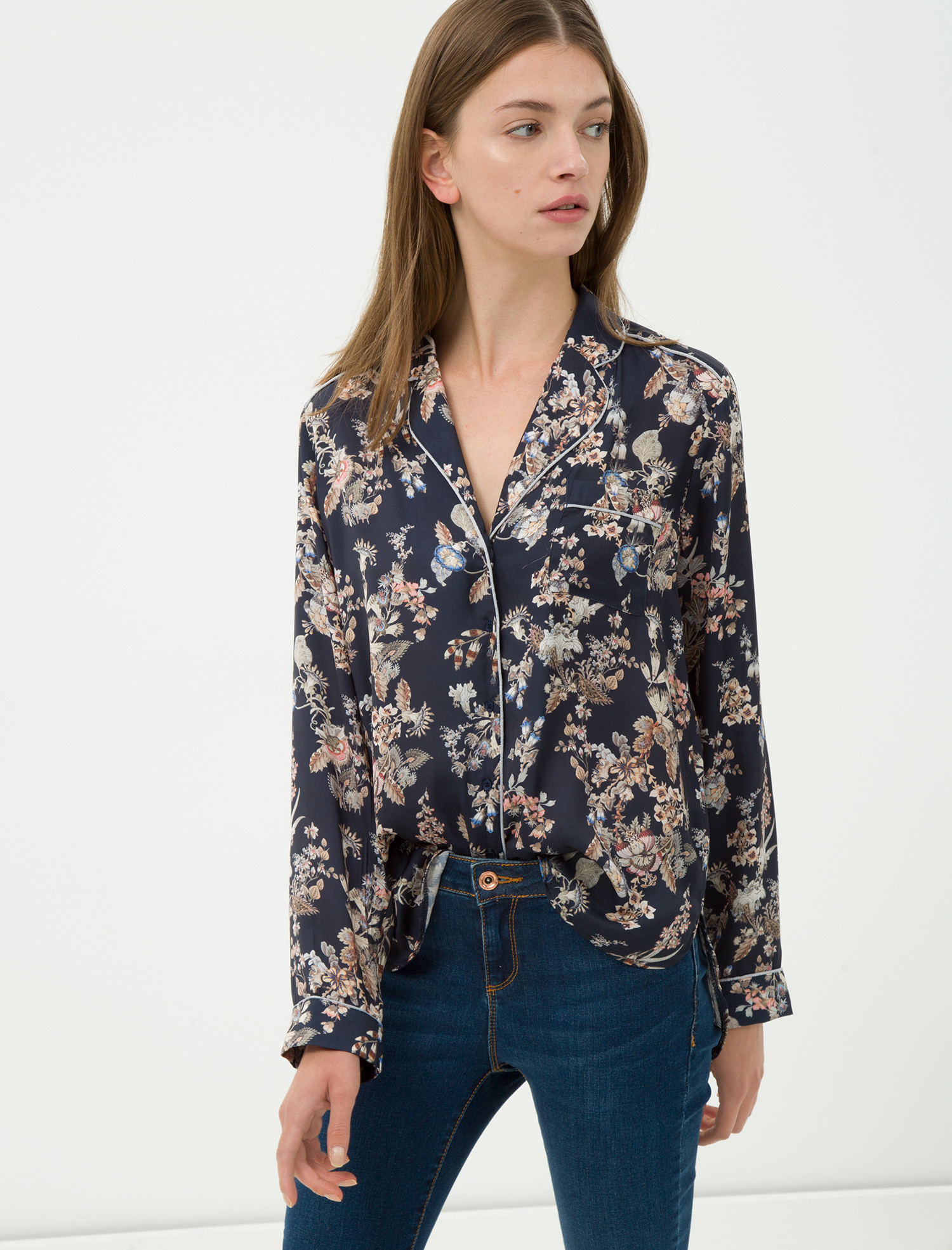 

Рубашка Koton 7KAK68211PW  Navy Design, Рубашка Koton 7KAK68211PW 34 Navy Design