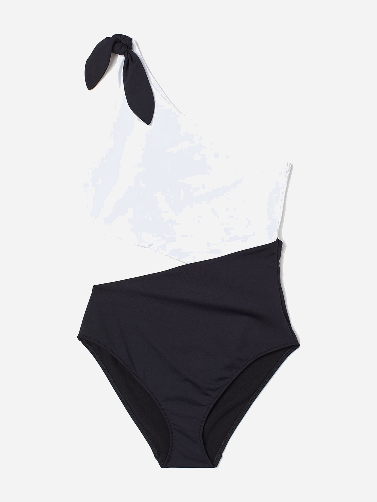 

Женский купальник слитный H&M 97162018 46 Черно-белый