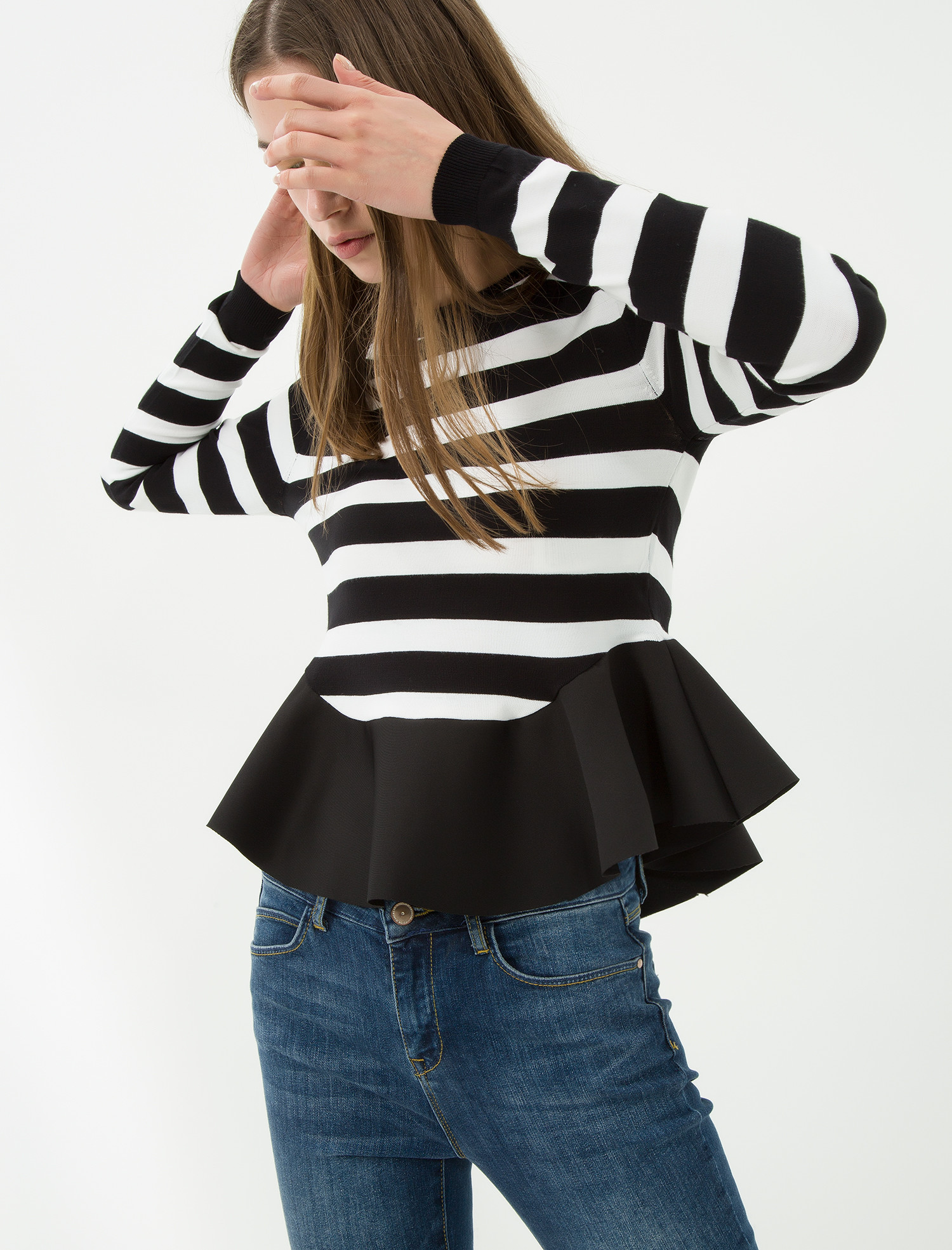 

Свитер Koton 7KAK93757OT M Black Stripe