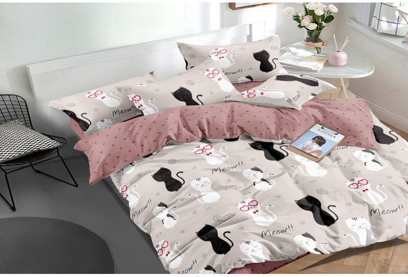 

Комплект постельного белья SoundSleep Happy Cats сатин 160х220