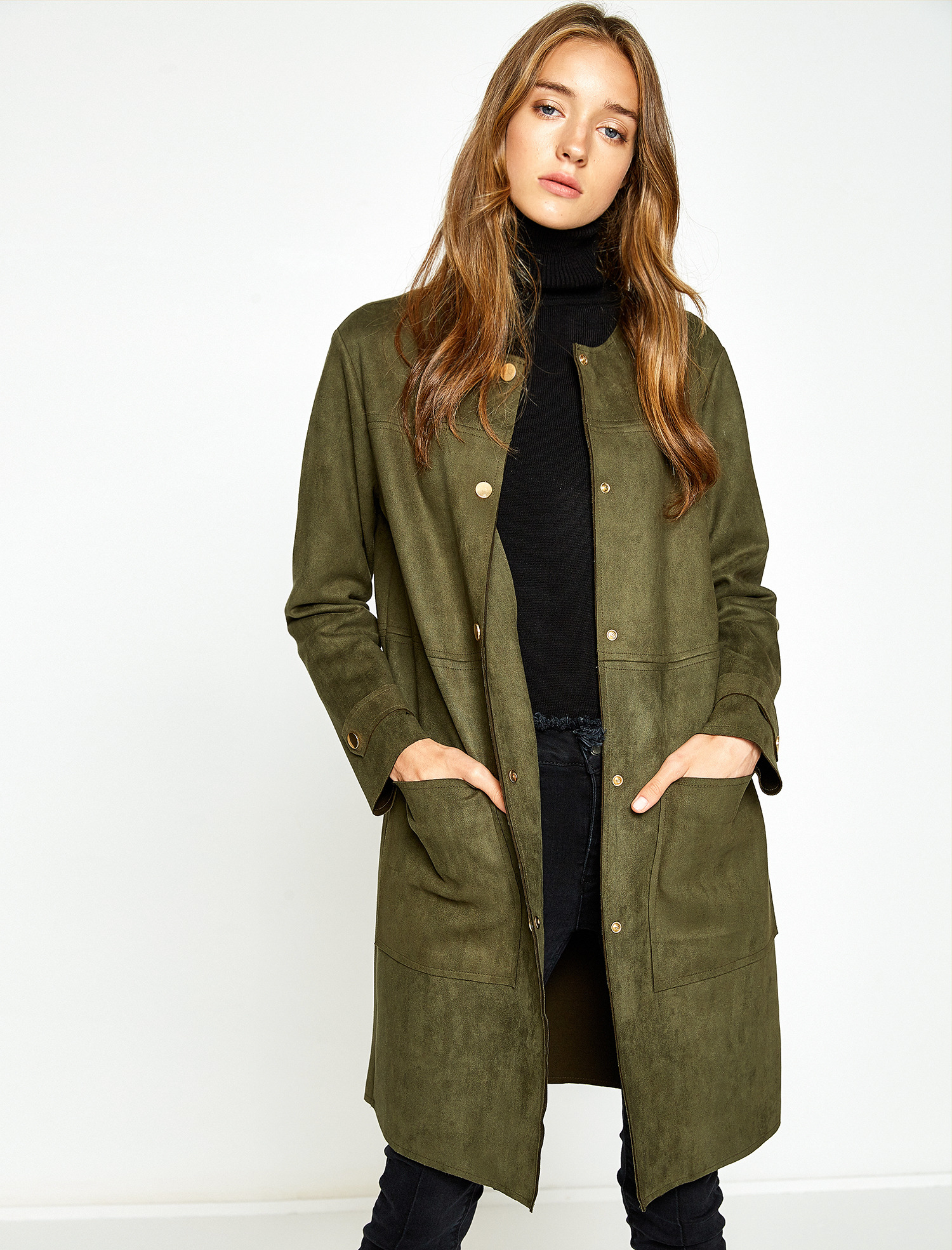 

Тренч Koton 8KAK05454OK M Olive