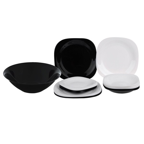 

Сервіз столовий (LM-1491n-2381d) Luminarc Carine Black/White 19 пр.
