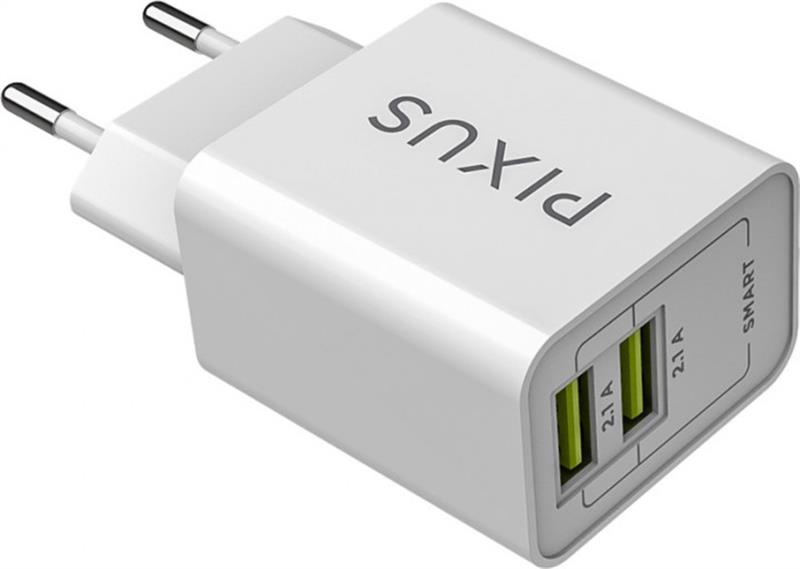 

Сетевое зарядное устройство Pixus Swift (2USBx2.1A) White (PXS SW)