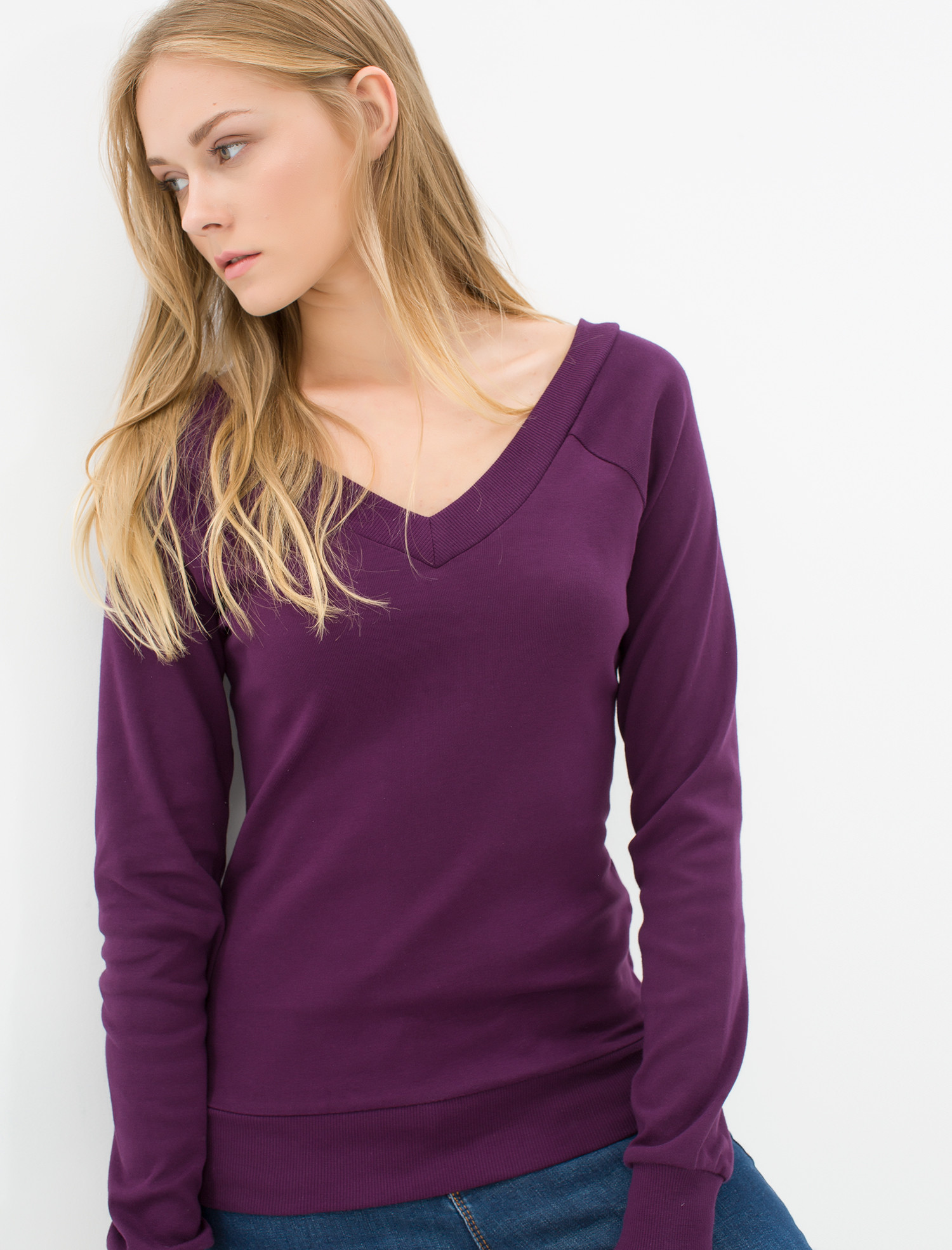 

Пуловер Koton 7KTK12608SK L Aubergine