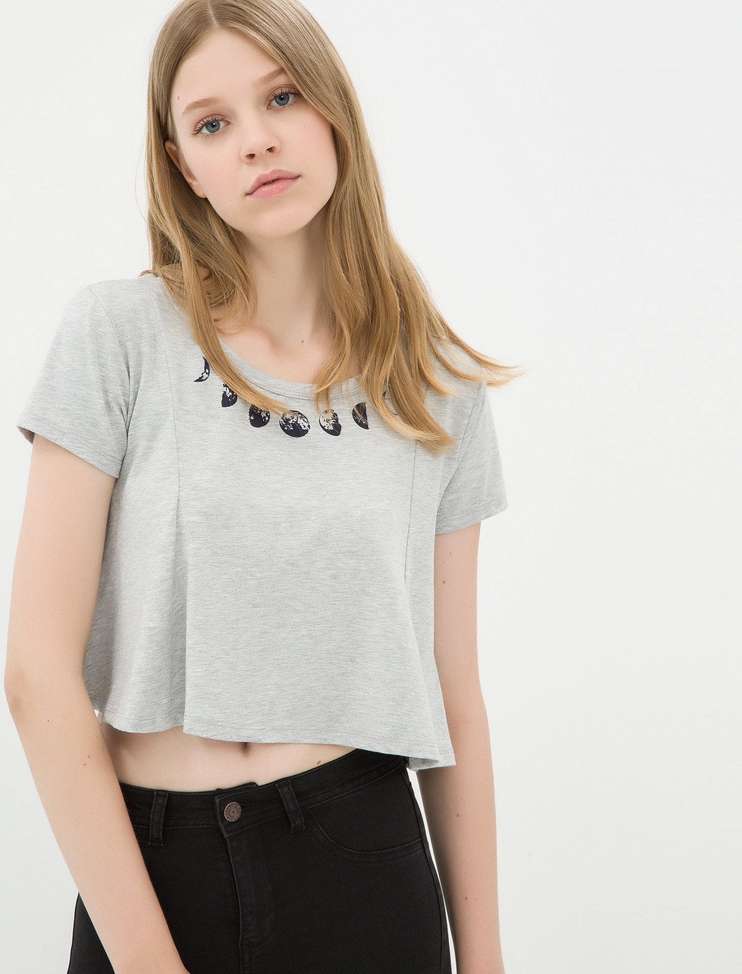 

Футболка Koton 7KAL11872JK  Grey, Футболка Koton 7KAL11872JK XS Grey