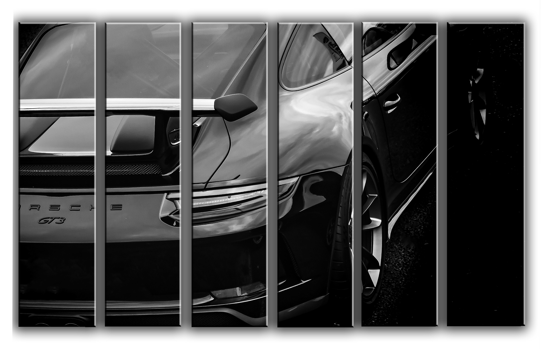

Модульная картина на холсте из 6 частей спортивный авто Porsche 911 gt3 Порше 911 Hotel Arizona HD 112 см x 171 см