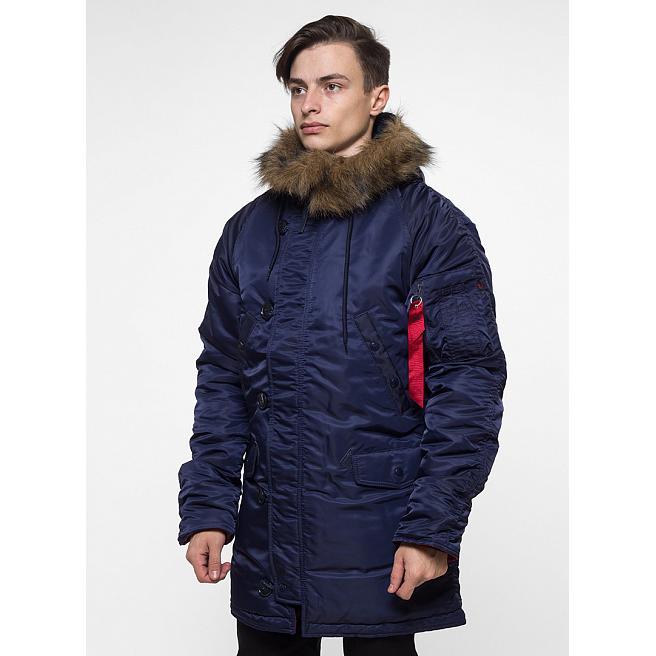 

Парка мужская зимняя Аляска N-3B Chameleon Slim Fit Navy Размер S
