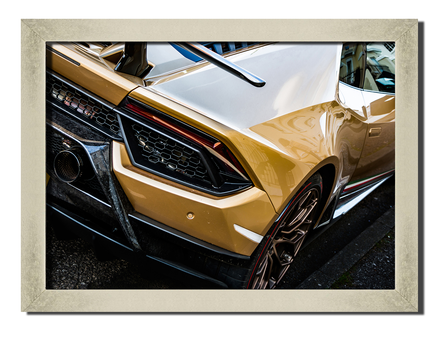 

Silver frame картина на файн-арт бумаге lamborghini huracan спортивные гоночные авто суперкары Hotel Arizona HD 31 см x 41 см