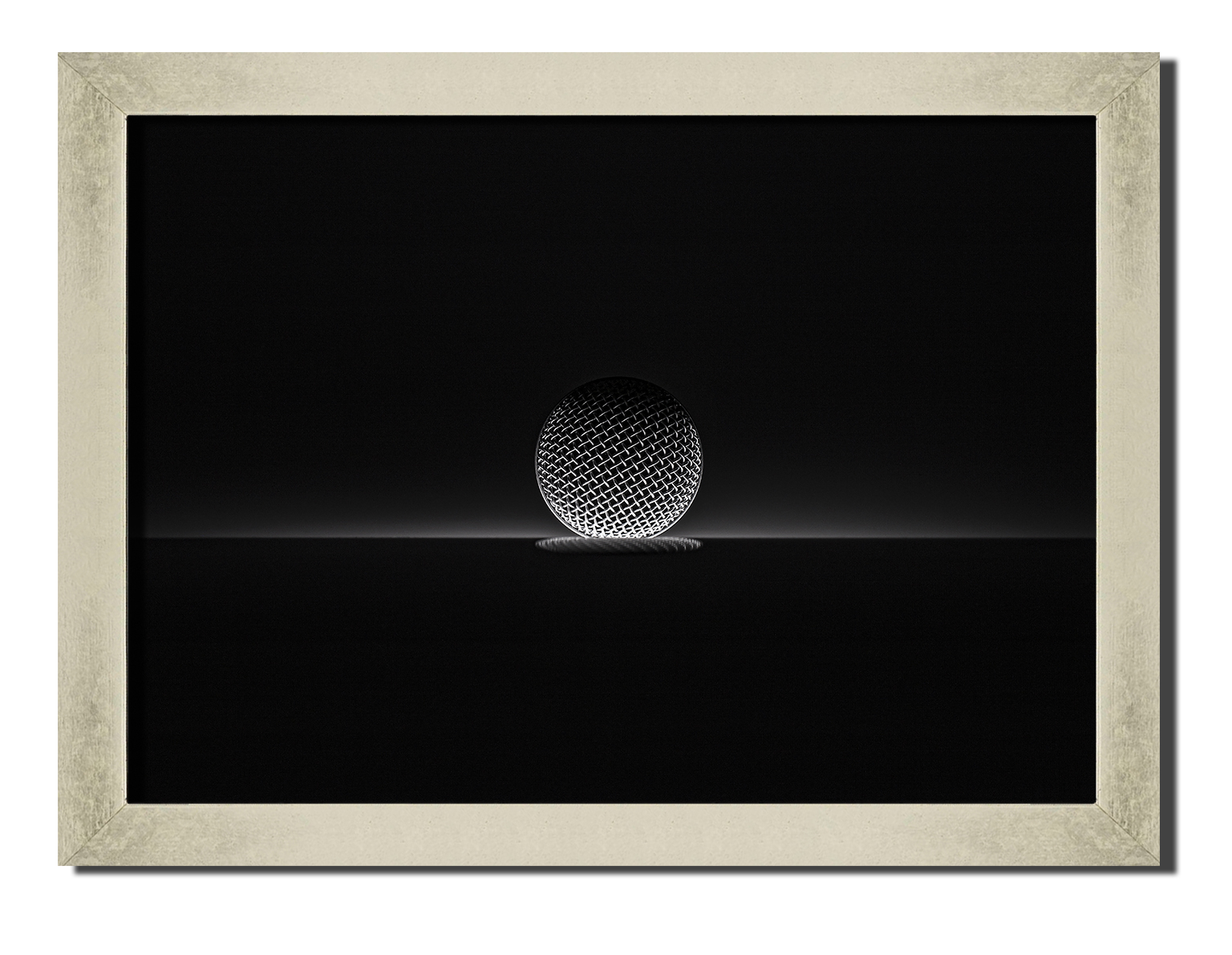 

Silver frame картина на файн-арт бумаге микрофон студия Hotel Arizona HD 31 см x 41 см