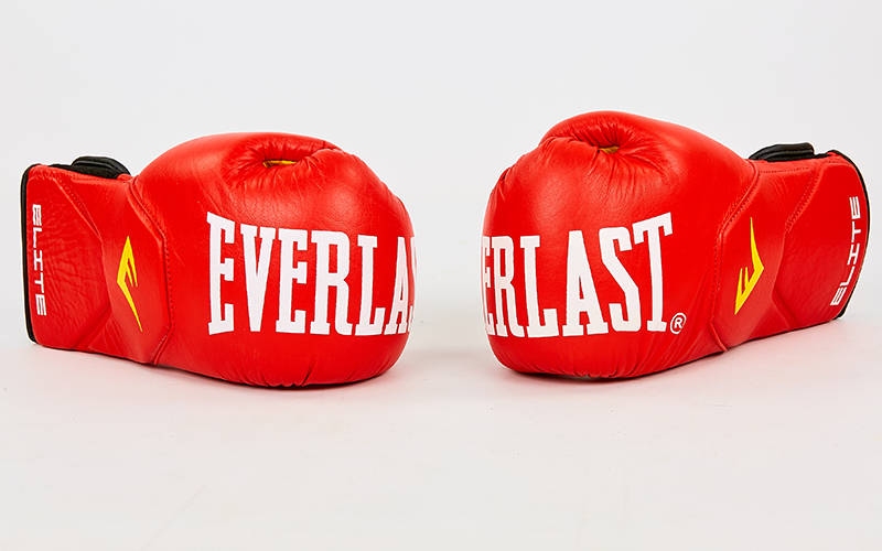 

Перчатки боксерские кожаные на липучке Everlast MA-6758-R (12 унции)