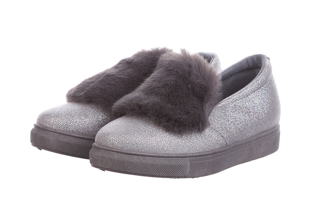 

Слипоны Ok shoes 40 Серые