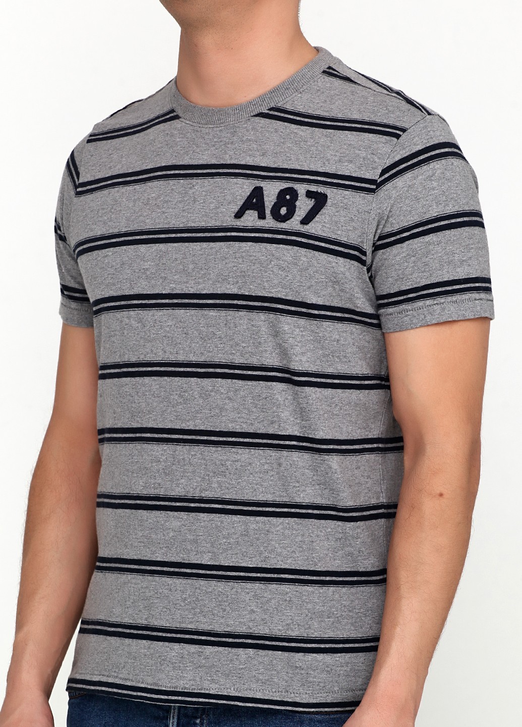 

Футболка в полоску Aeropostale М Серая