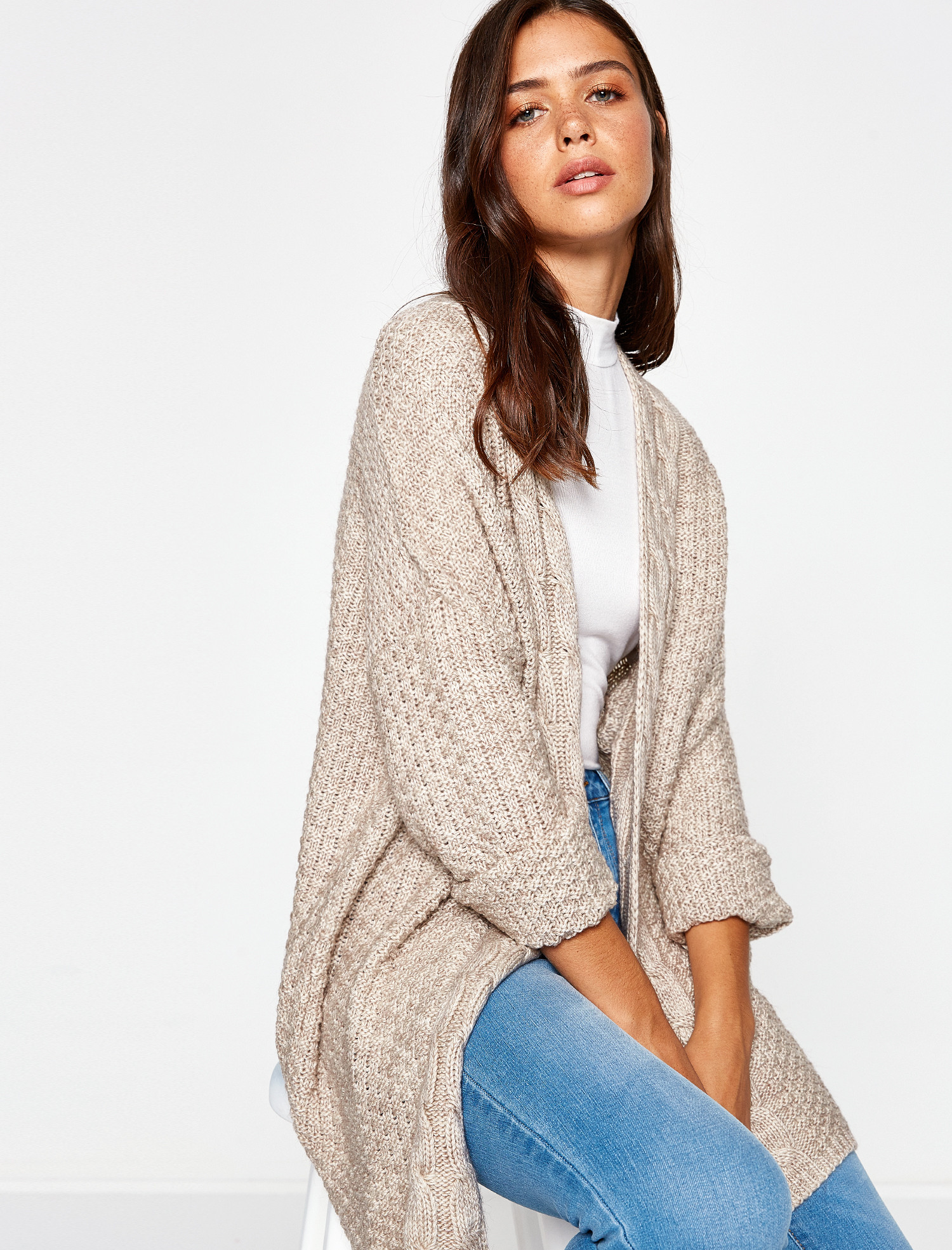 

Кардиган Koton 8KAK96222OT XS Beige