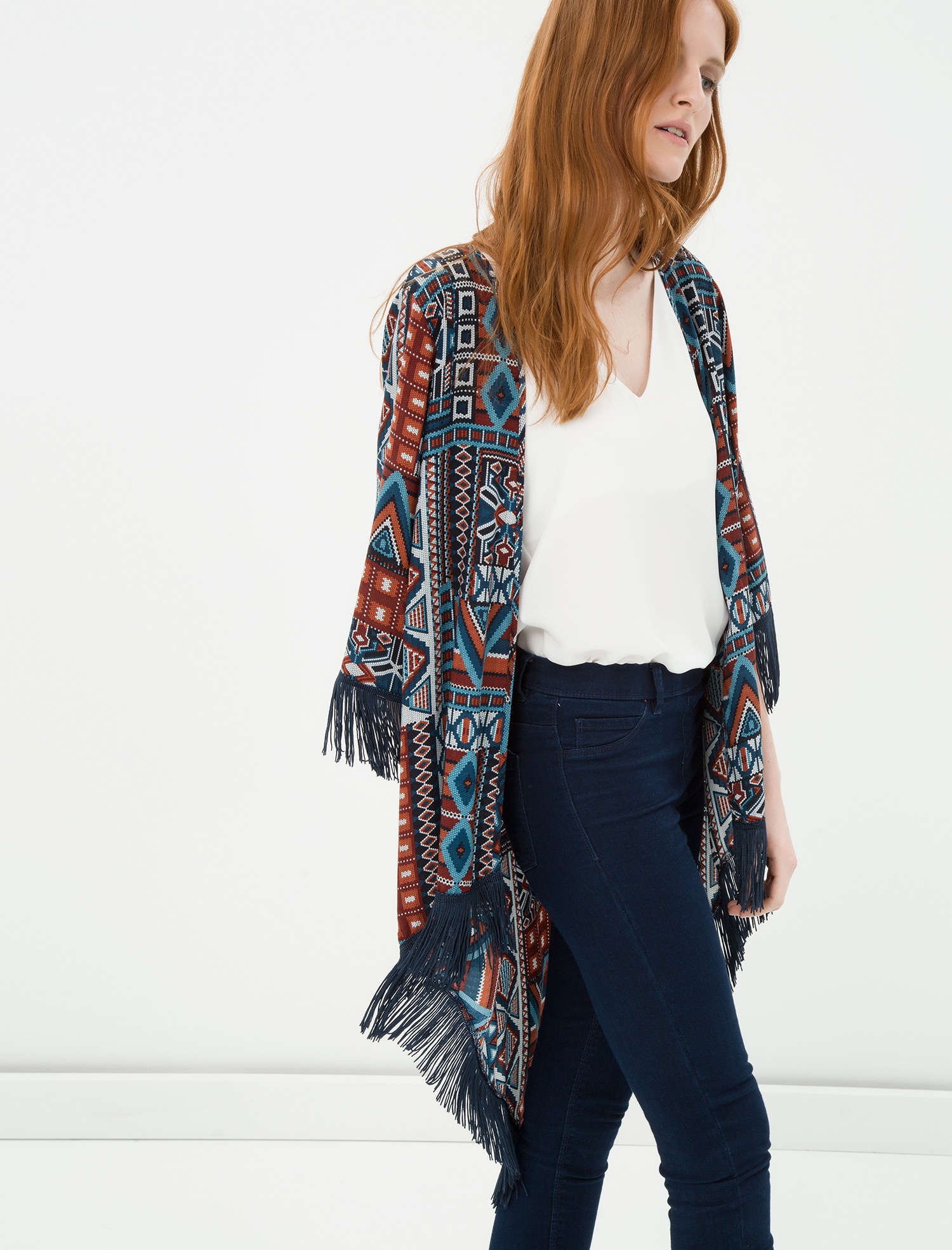 

Кимоно Koton 7KAK53443EW 40 Navy Design