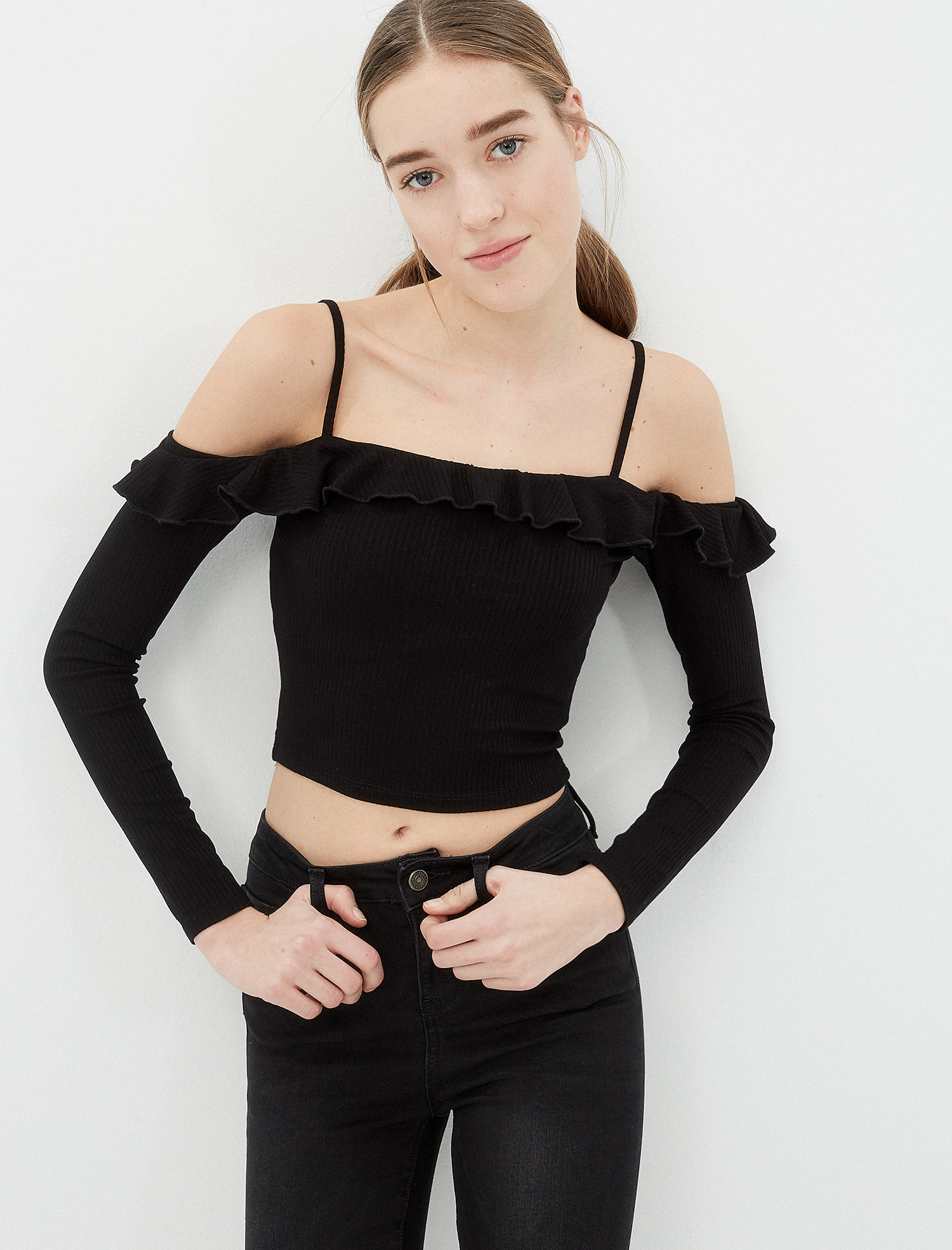 

Лонгслив Koton 7YAL11404OK XXS Black
