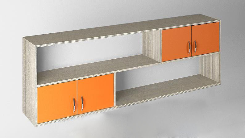 

Мост над кроватный KidsBunkBed M-03 дуб молочный апельсин 660х1930х330 мм