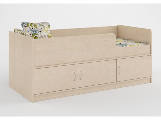 

Детская кровать чердак KidsBunkBed Д04 дуб молочный 1644x750x684 мм