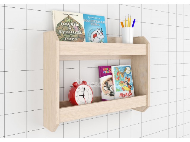 

Полка KidsBunkBed П01 дуб молочный 626 х 150 х 476 мм