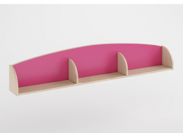 

Полка KidsBunkBed П06 дуб молочный розовый 1820x182x296 мм