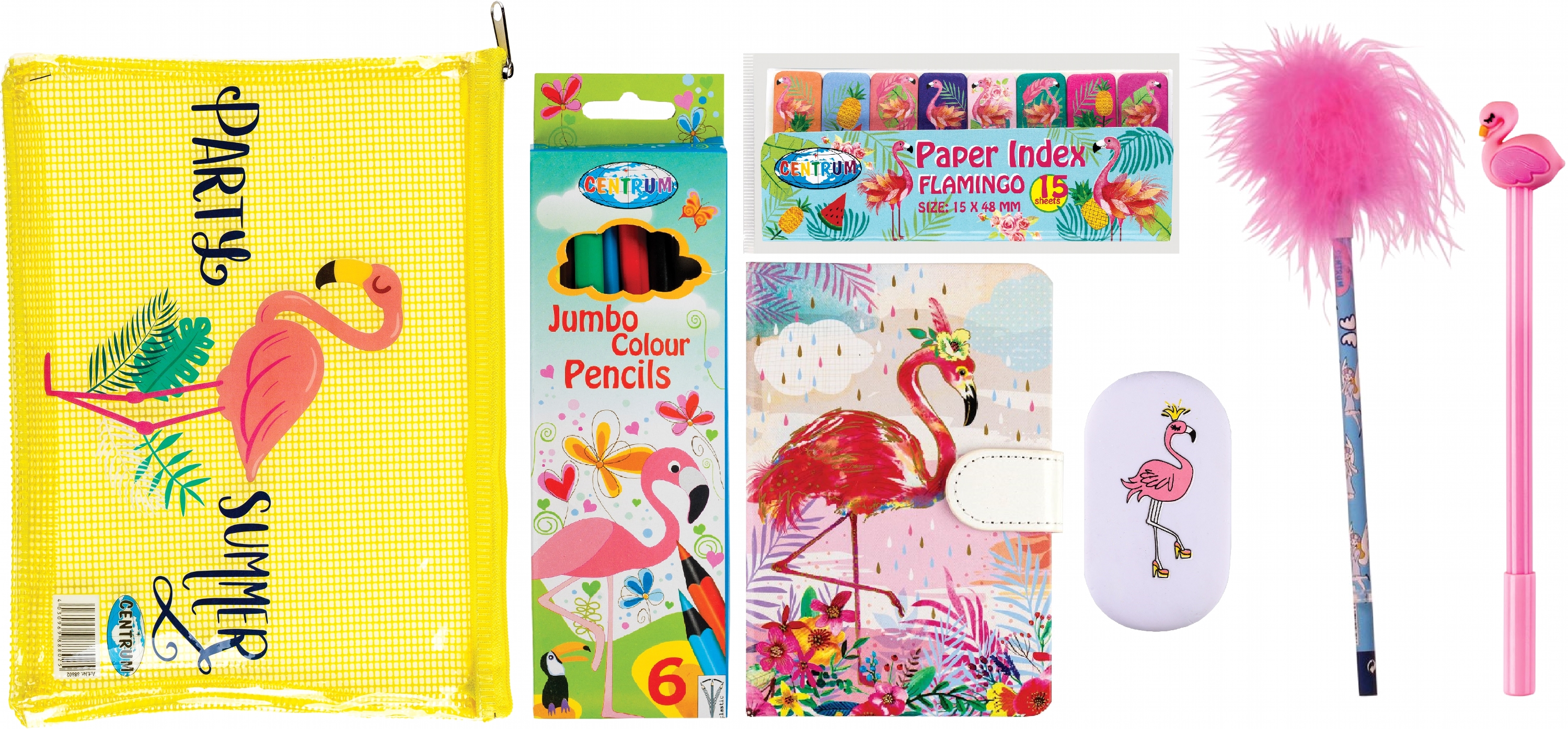 

Набор канцелярских принадлежностей Centrum Фламинго 7 предметов (2000998450458)