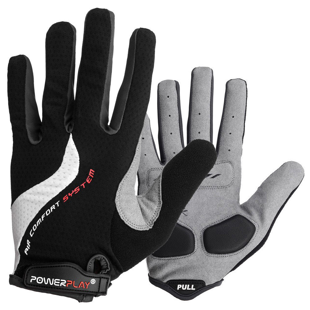 

Велоперчатки унисекс PowerPlay 6554 C Черные XXL