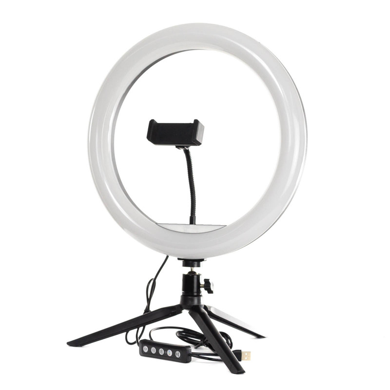 

Кольцевая LED лампа PHS 26 см на настольном штативе WZ5375