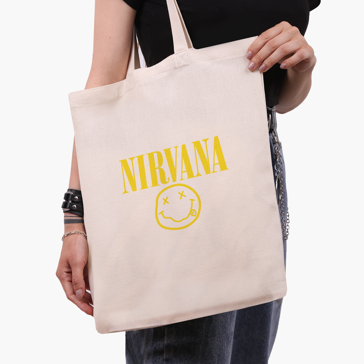 

Эко сумка шоппер Nirvana (9227-1964-3) 41x35 см Белый