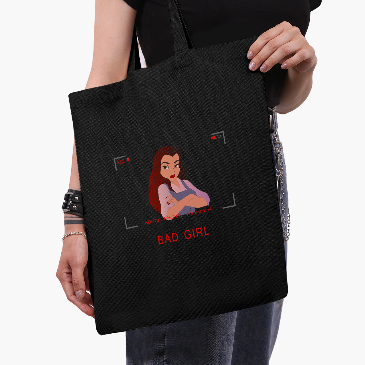 

Эко сумка шоппер Disney Princess Belle (9227-1434-2) 41x35 см Черный