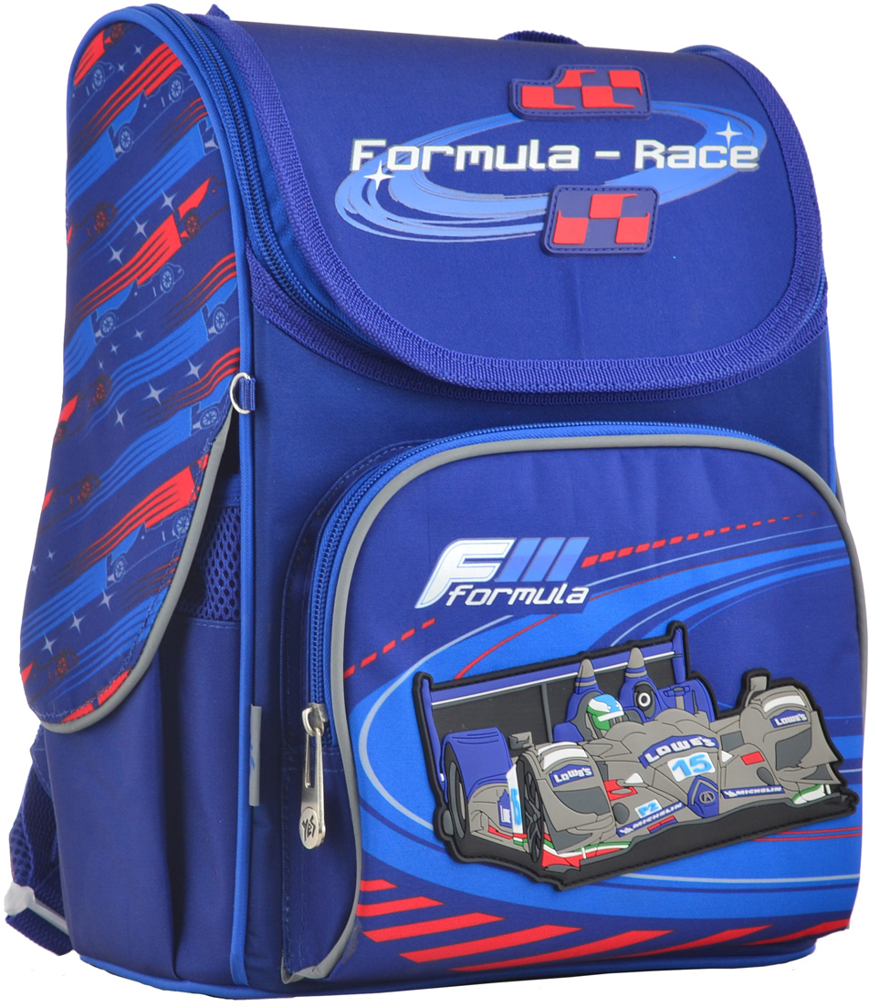 

Рюкзак школьный каркасный 1 Вересня H-11 Formula-race 33.5x26x13.5 Мужской (555142)