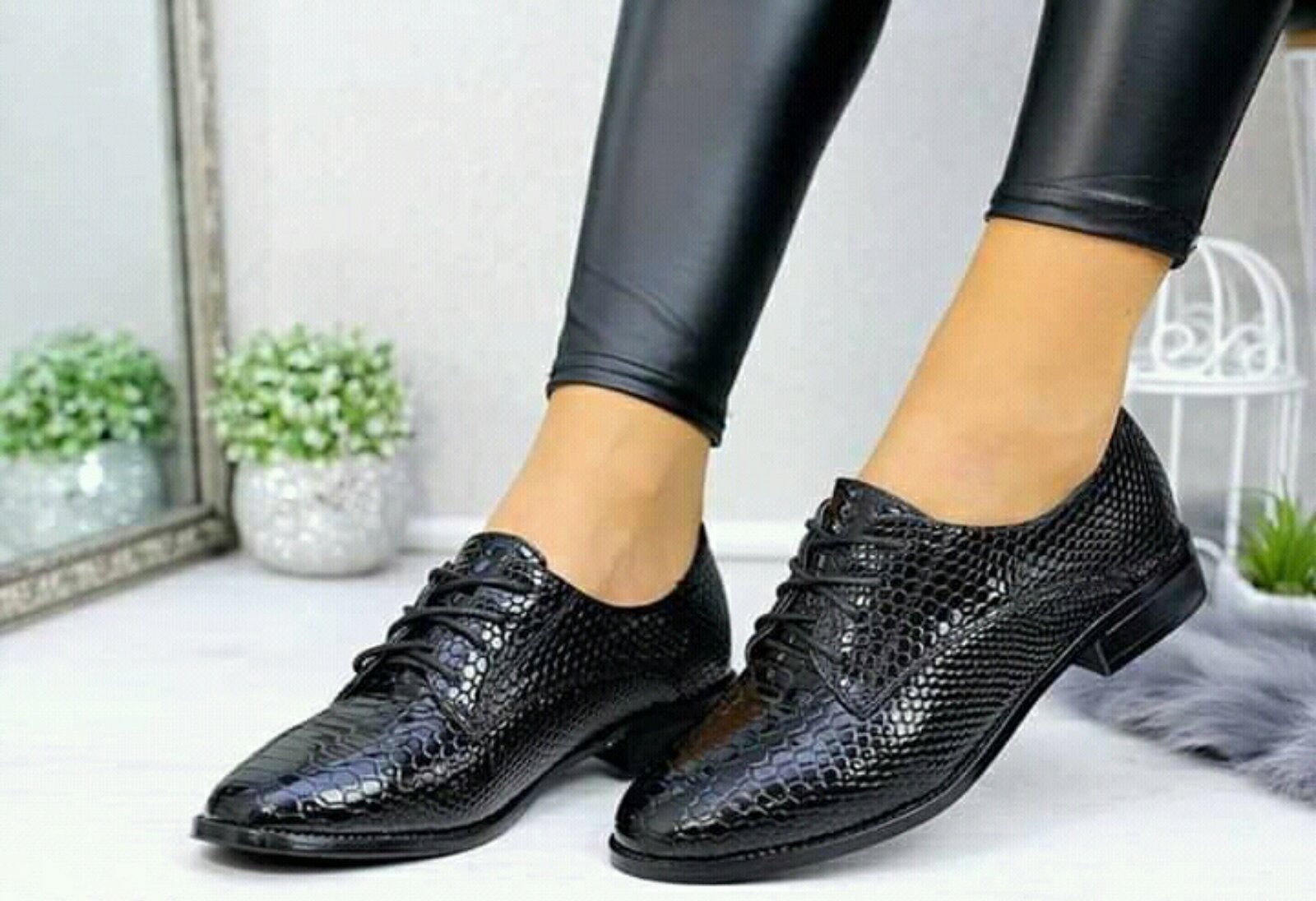 

Дерби QQ Shoes 36 Черные