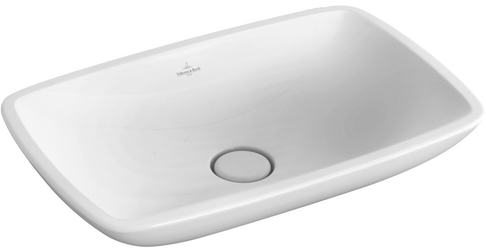 

Умывальник Villeroy & Boch LOOP & FRIENDS 58,5*38см для установки на столешницу, белый альпин 51540001