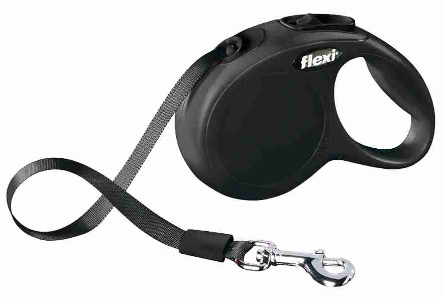 

Поводок-рулетка Flexi New CLASSIC 3м до 12кг чёрный (TX-11821)
