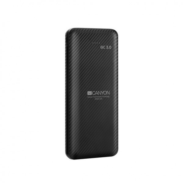 

Универсальная мобильная батарея Canyon 20000mAh QC3.0 Black (CNE-TPBQ20B)