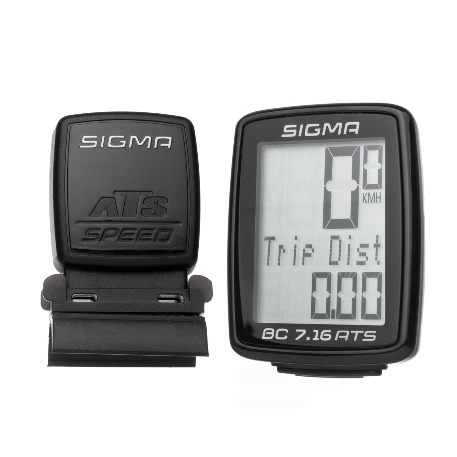 

Велокомп'ютер бездротовий Sigma Sport BC 7.16 ATS Black (SD07162)