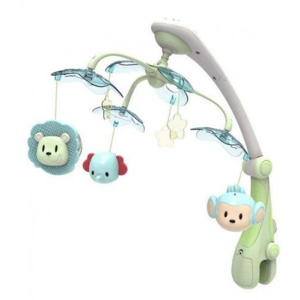 

Мобиль-карусель Baby Mix RC-822-206 музыкальный с проектором Белый/Зеленый