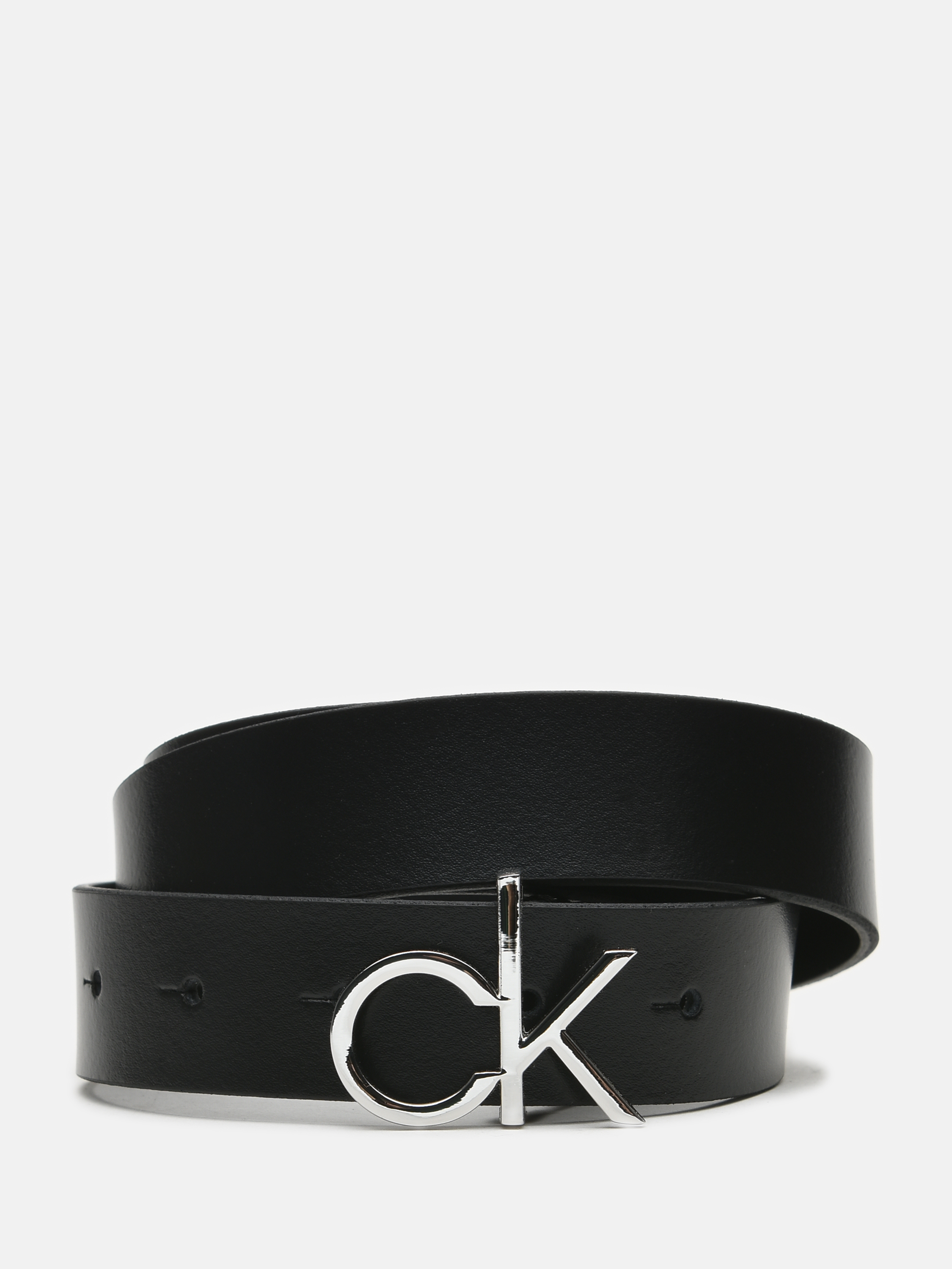 

Женский ремень кожаный Calvin Klein Jeans Ck Logo Belt 30Mm K60K606716-BAX 85 см Black