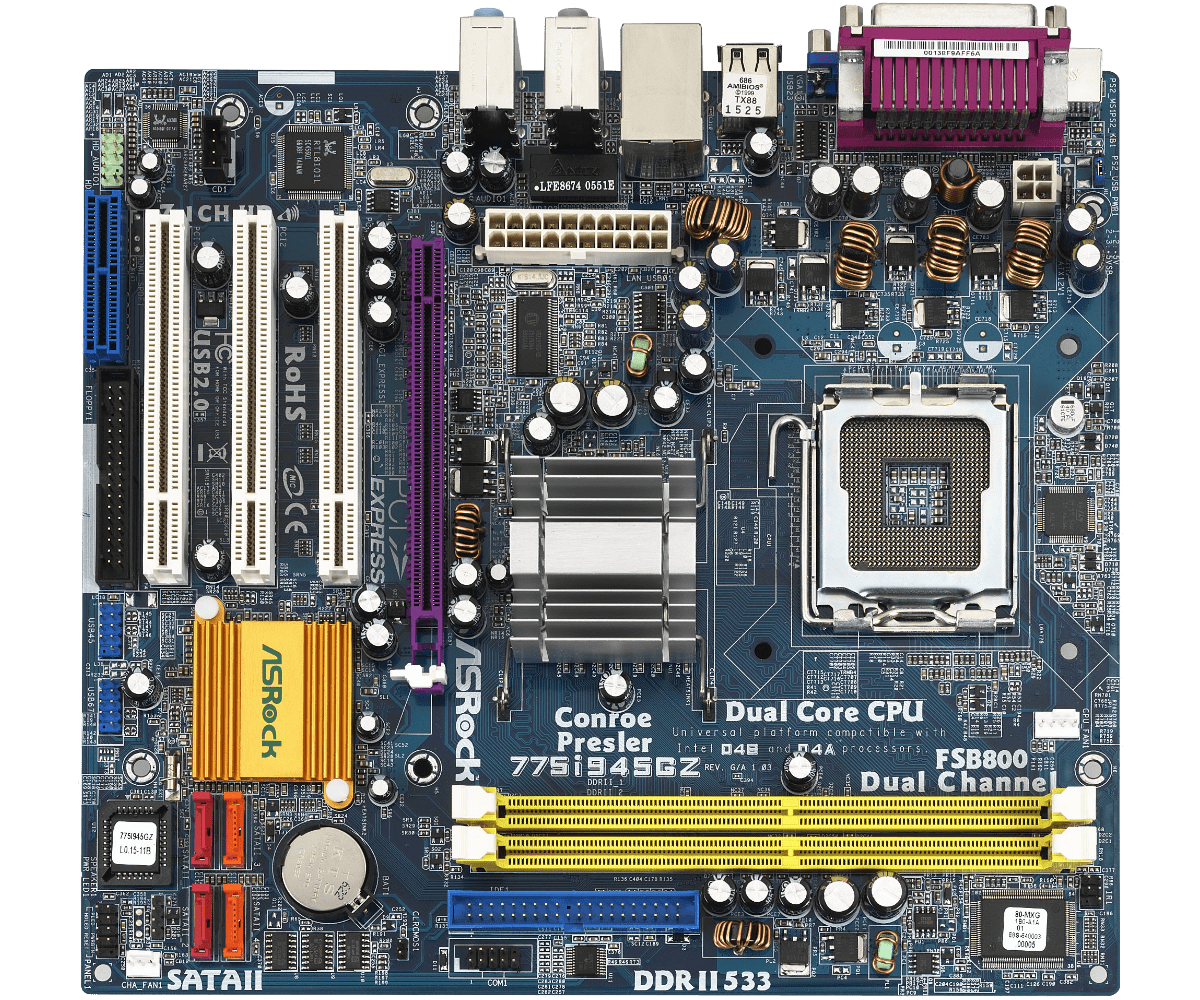 

Материнская плата ASRock 775i945GZ б/у