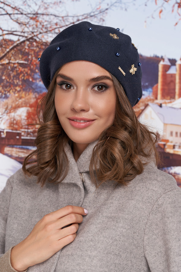 

Берет «Майя» Braxton 26069007 56-59 см джинсовый 6015