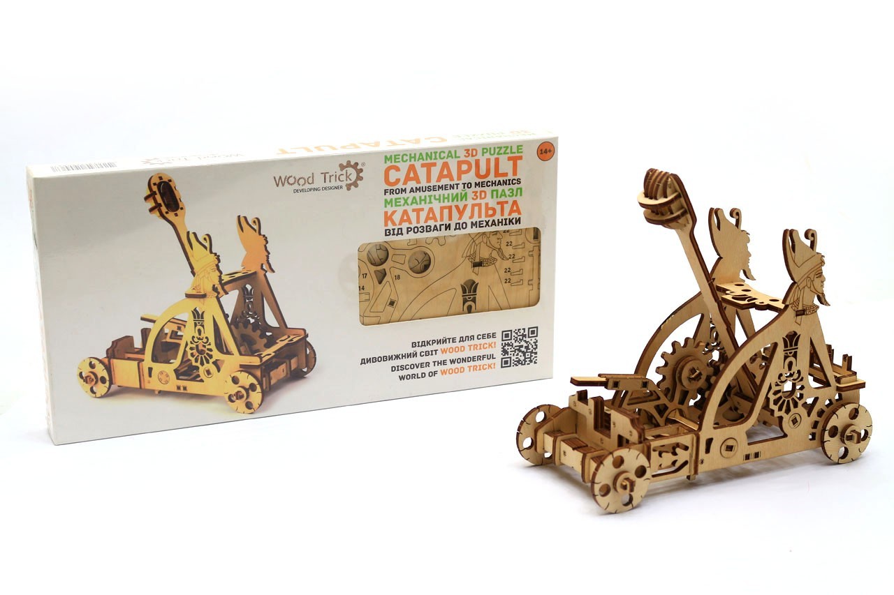 

Деревянный конструктор Wood Trick Катапульта.Техника сборки - 3d пазл