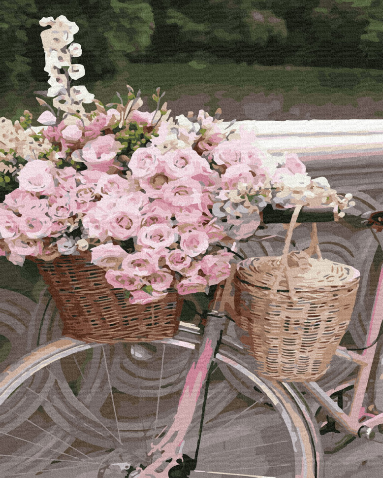 

Картина по номерам. Rainbow Art Корзина цветов GX39405-RA