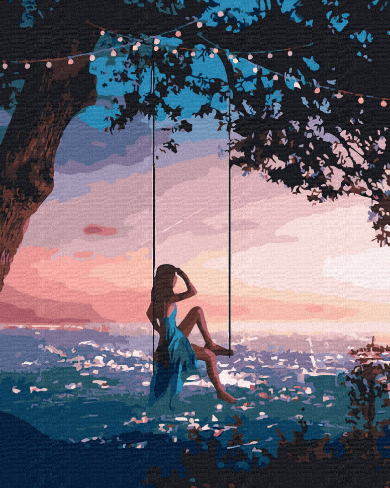

Картина по номерам. Rainbow Art Вечерние качели GX39624-RA