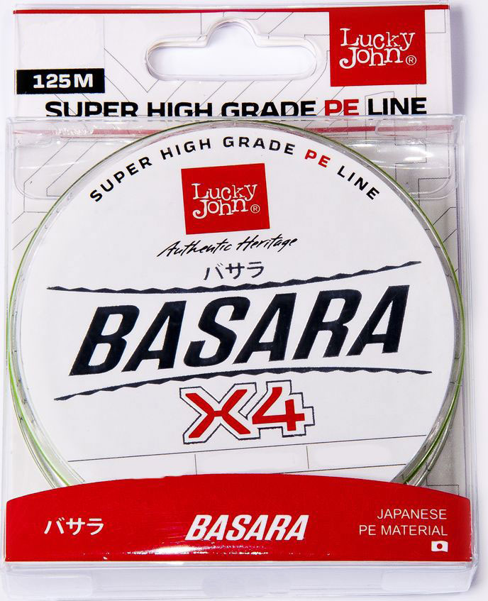 

Шнур Lucky John Basara Light Green Х4 PE 125m 0.154mm Светло-зеленый (LJ4102-015)