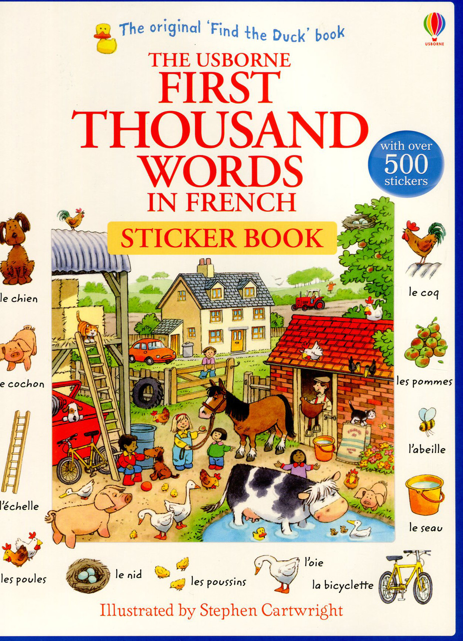 

The Usborne First Thousand Words in French Sticker Book (+наклейки)