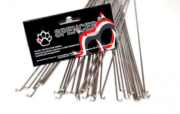 

Спицы Spencer 36шт, нержавеющие, 254мм, без ниппеля, серебристый (SZSS254)