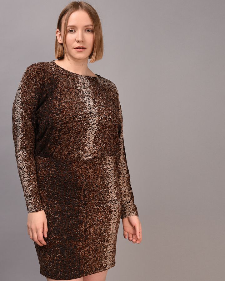 

Платье H&M Коричневый XL 2000001841013