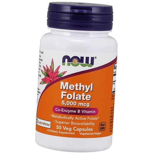 

5-метилтетрагидрофолат, Methyl Folate 5000, Now Foods 50вегкапс (36128416)