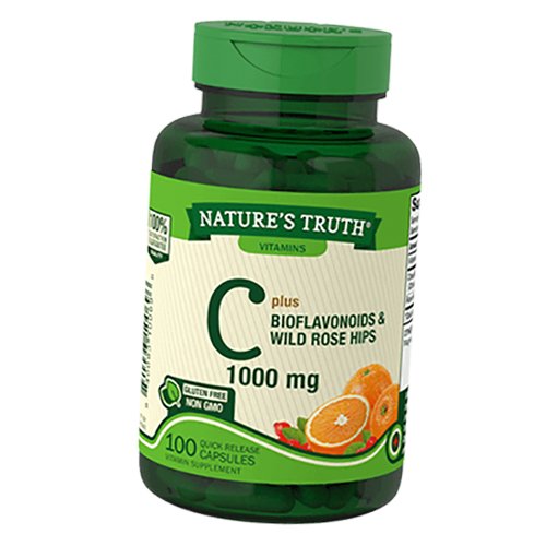 

Nature's Truth Vitamin C plus Bioflavonoids & Wild Rose Hips Caps 100капс (36509009)