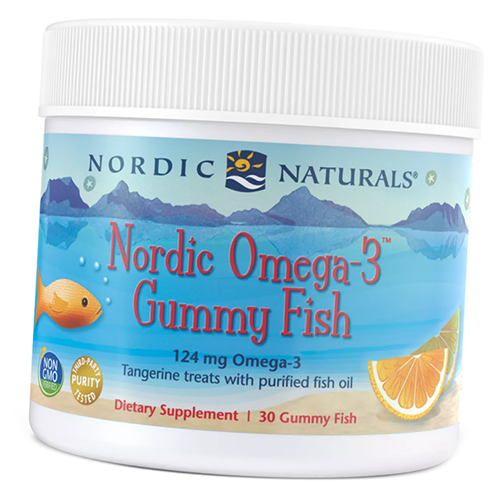 

Омега Nordic Naturals Omega-3 Gummy Fish 30таб Мандарин (67352037)