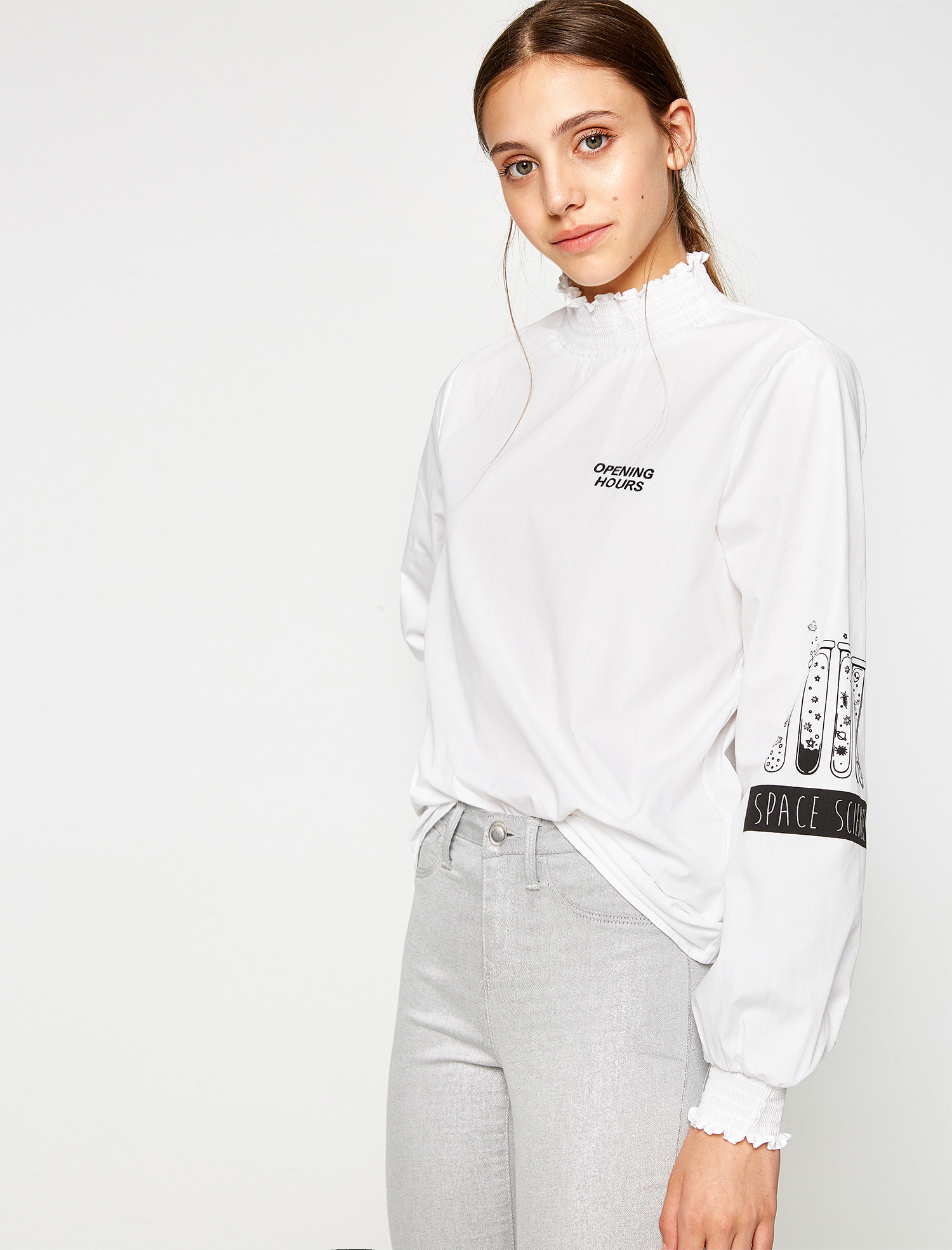 

Блузка Koton 8KAL69765OW-000 34 White