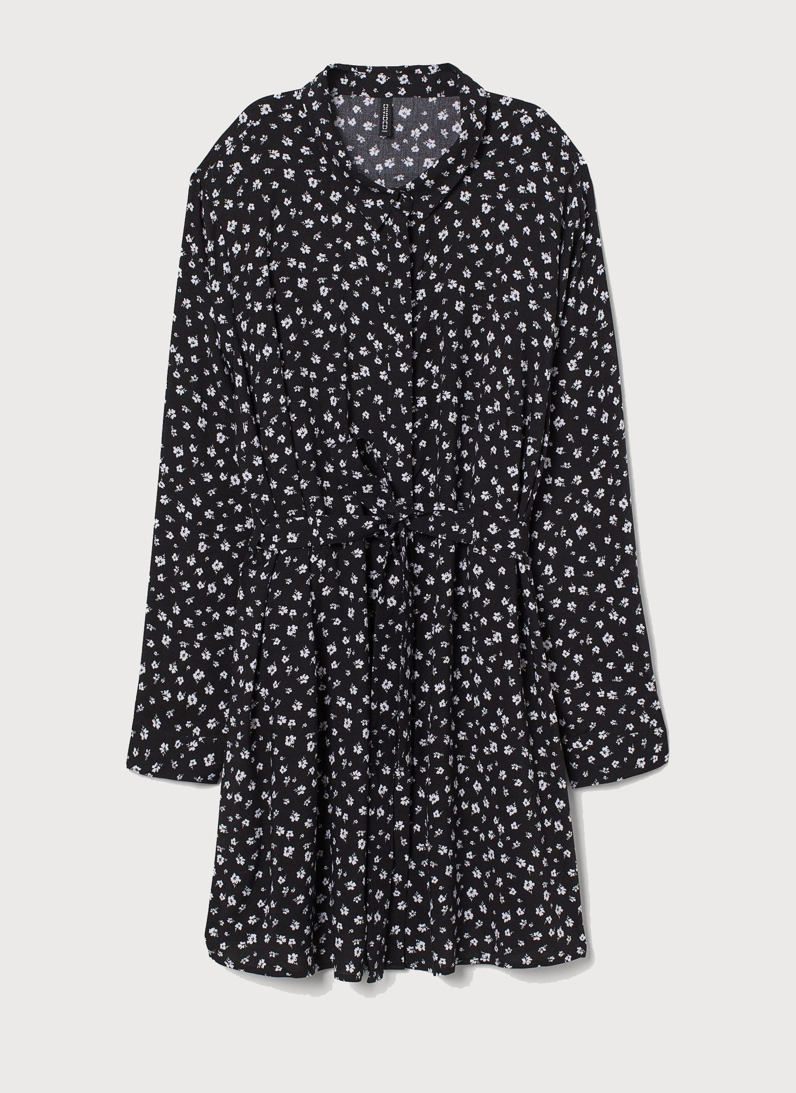 

Платье H&M 1003-8579241 38 Черное с белым